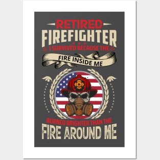 Retired firefighters are survivors Posters and Art